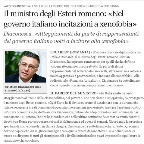 Cristian Diaconescu pune pe jar presa din Italia