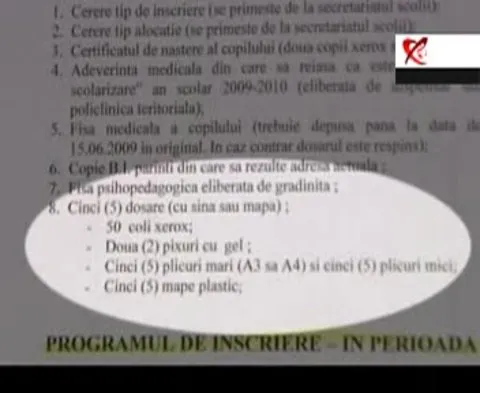 Şcoală la plic