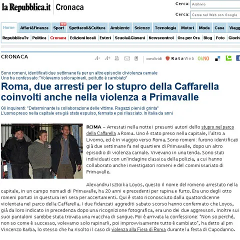 Val de furie anti-românească în Italia