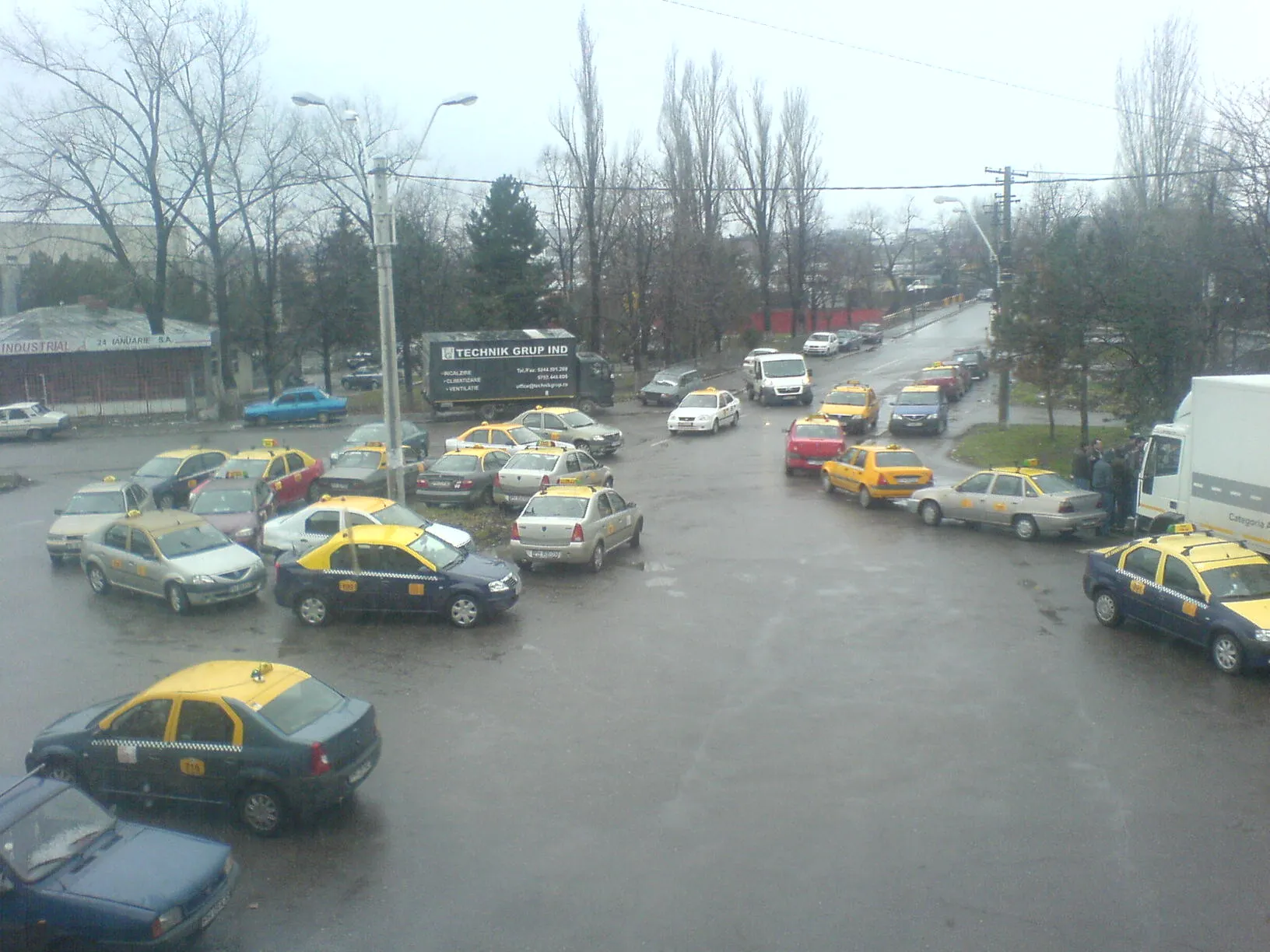 Mitingul taximetriştilor din Ploieşti