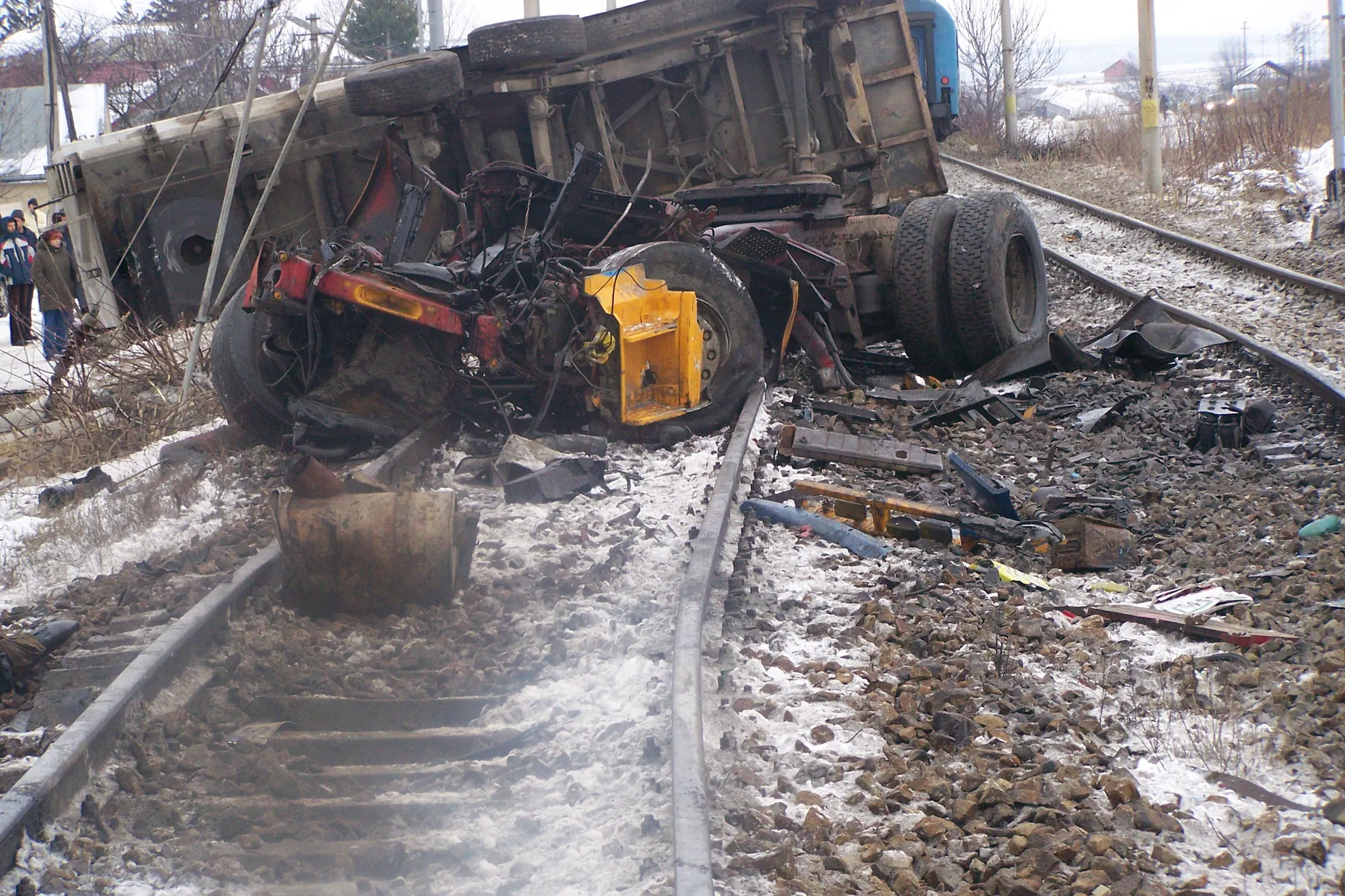 Accident în localitatea Budai, Podul Iloaiei, Iaşi
