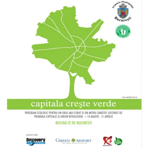 Capitala creşte Verde, printr-o campanie dedicată protecţiei mediului