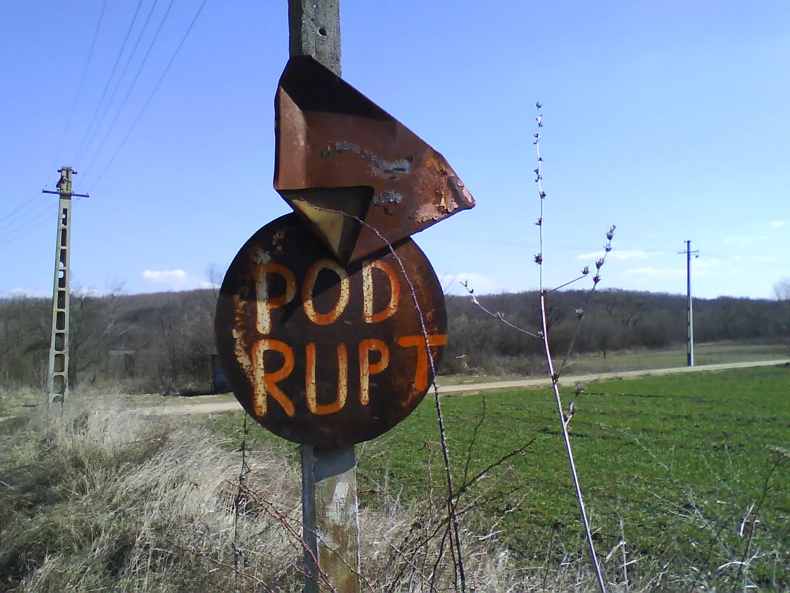 Comuna Topana, judeţul Olt, pod rupt