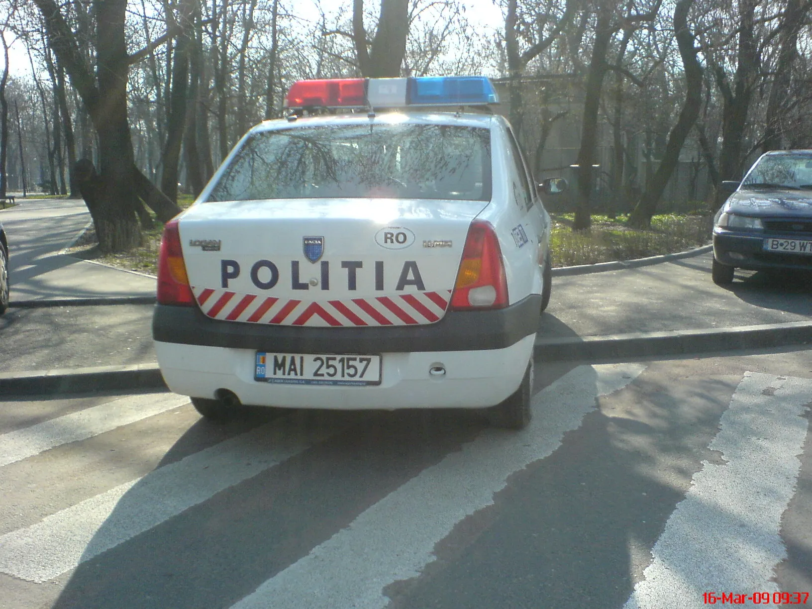 Trecerea de pietoni, nici măcar poliţia nu o mai respectă