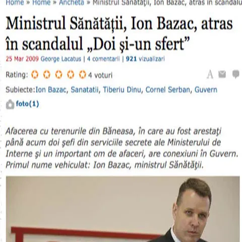 Presa de astăzi comentează pe larg cazul "Doi si un sfert" 