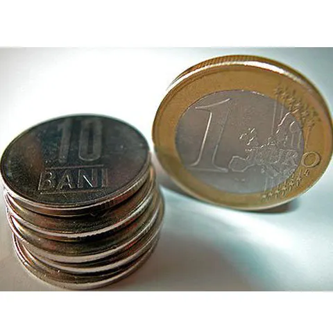 BNR a afişat vineri un curs de referinţă de 4,1893 lei/euro