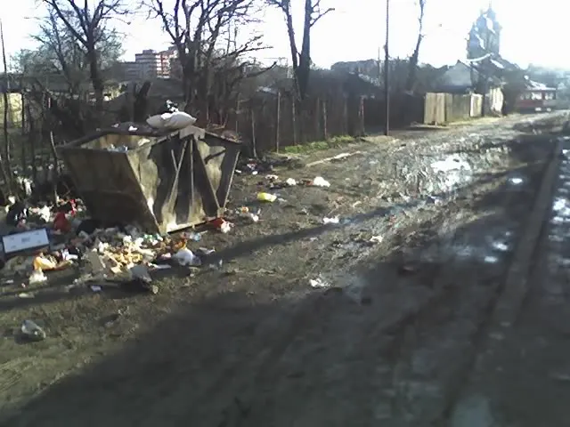 Strada Braşov din Galaţi, după lucrările la canalizare