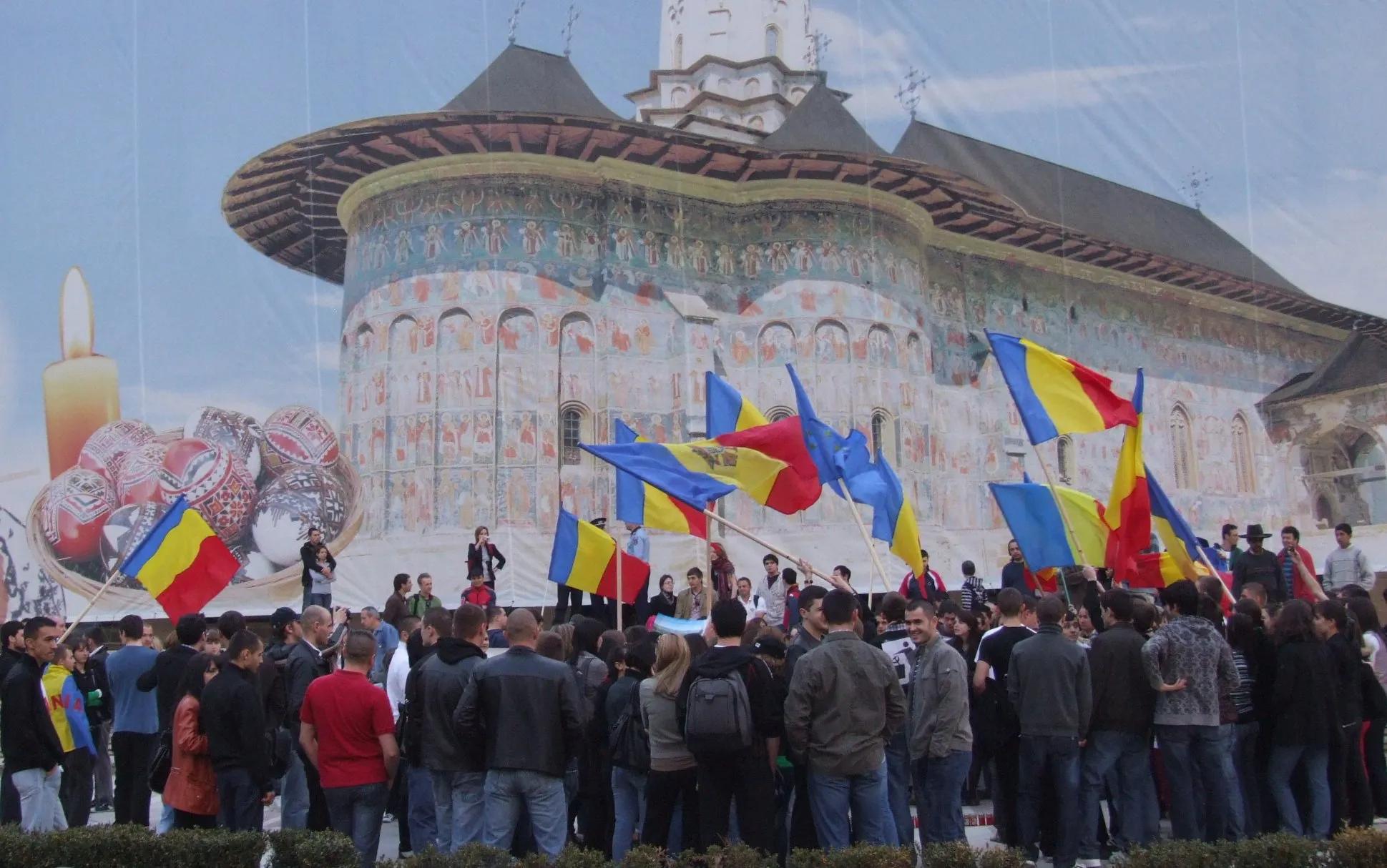 Demonstraţie pro Moldova în Suceava