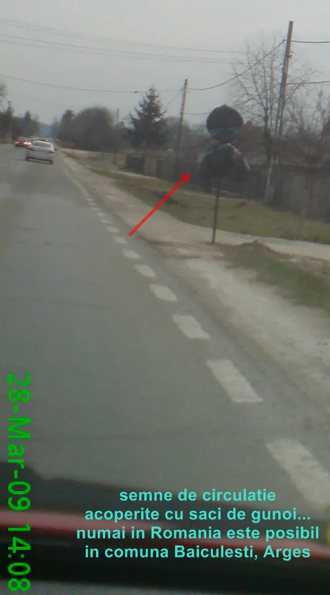 Semne de circulație acoperite
