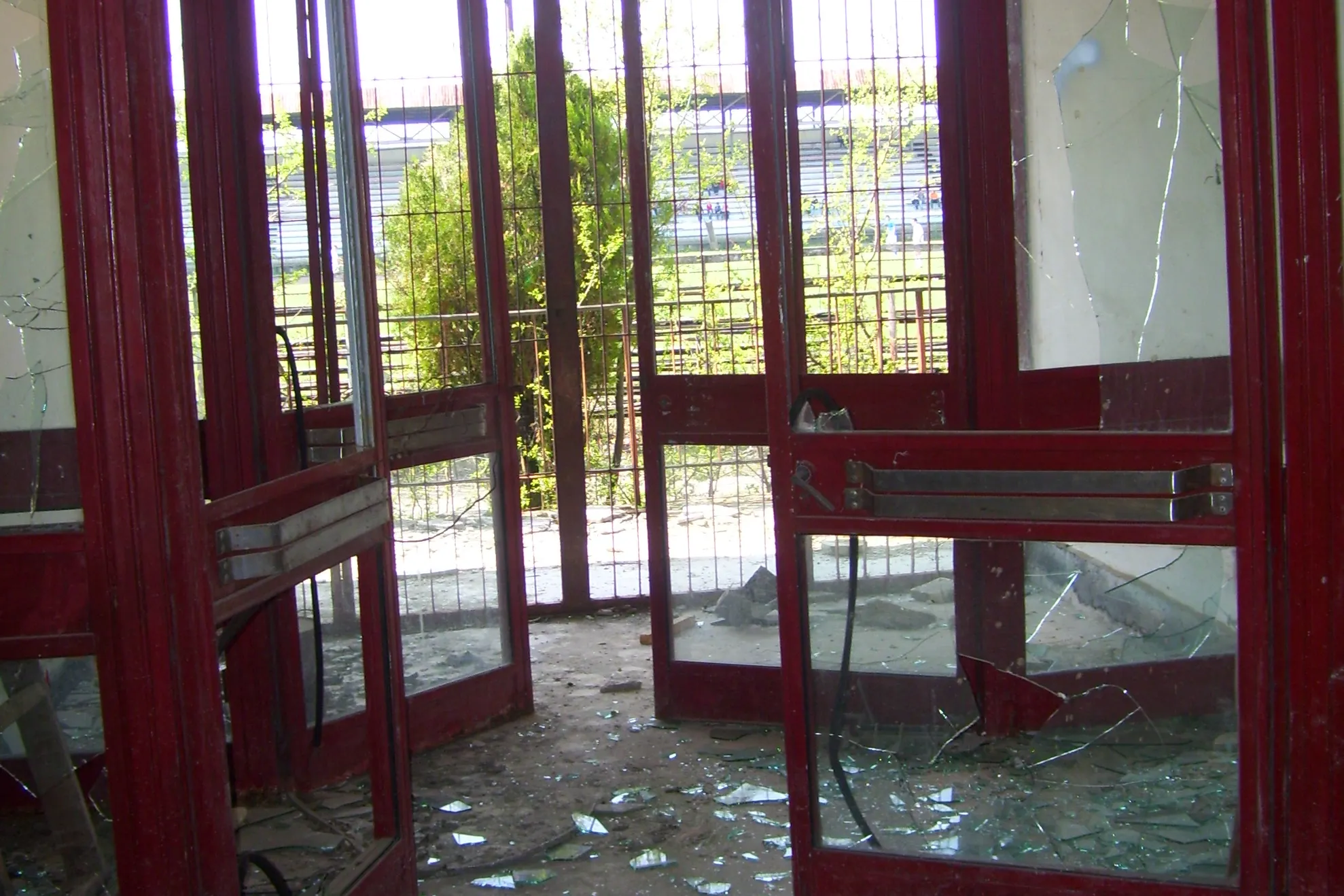 O sală de sport lăsată în paragină