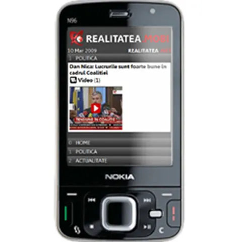 Fii MOBI! Câştigă 5 telefoane Nokia N96 şi 250 de abonamente Vodafone Internet pe mobil oferite de REALITATEA.NET 