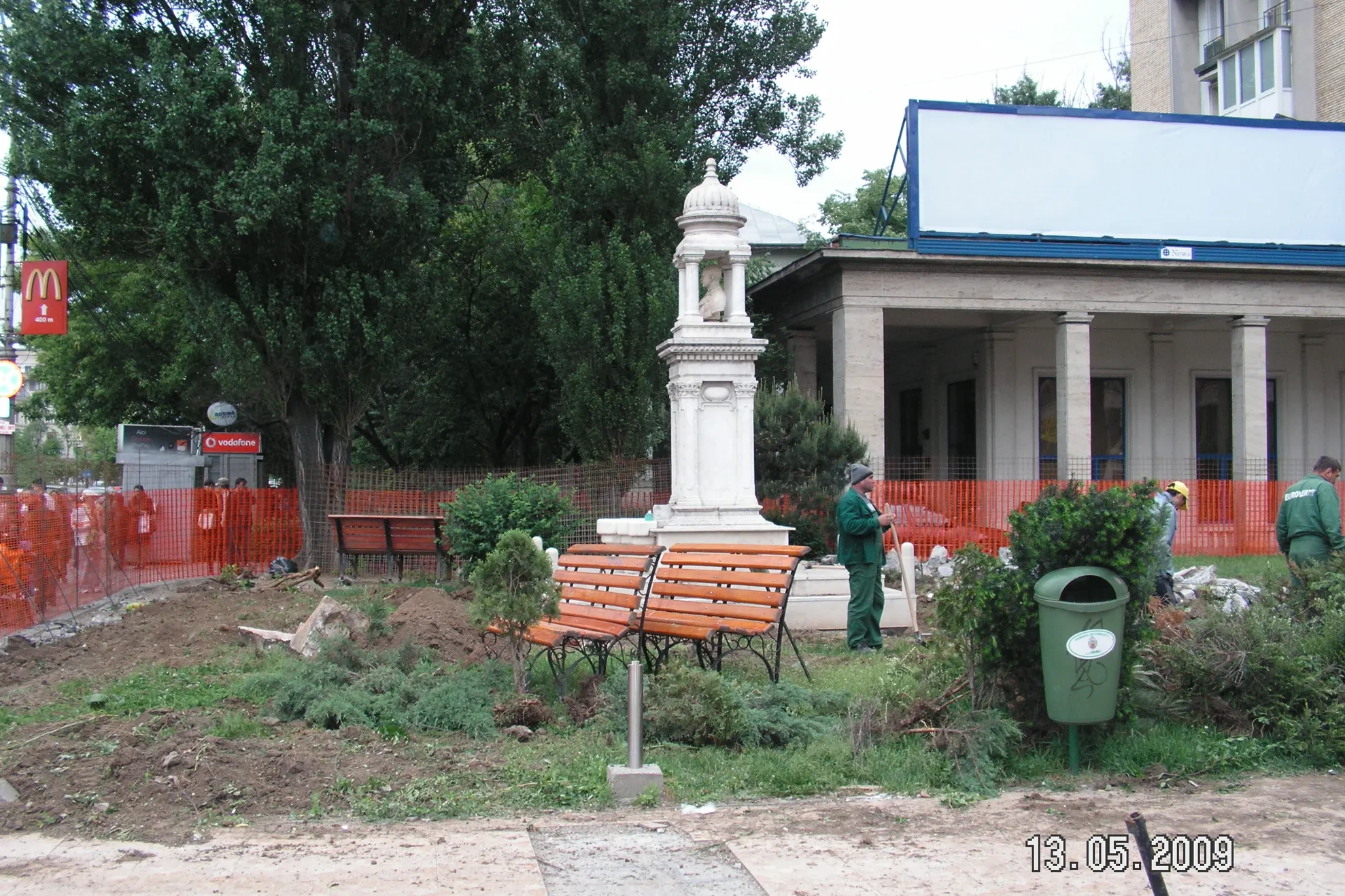 Piaţa Naţiunile Unite, reorganizarea parcului
