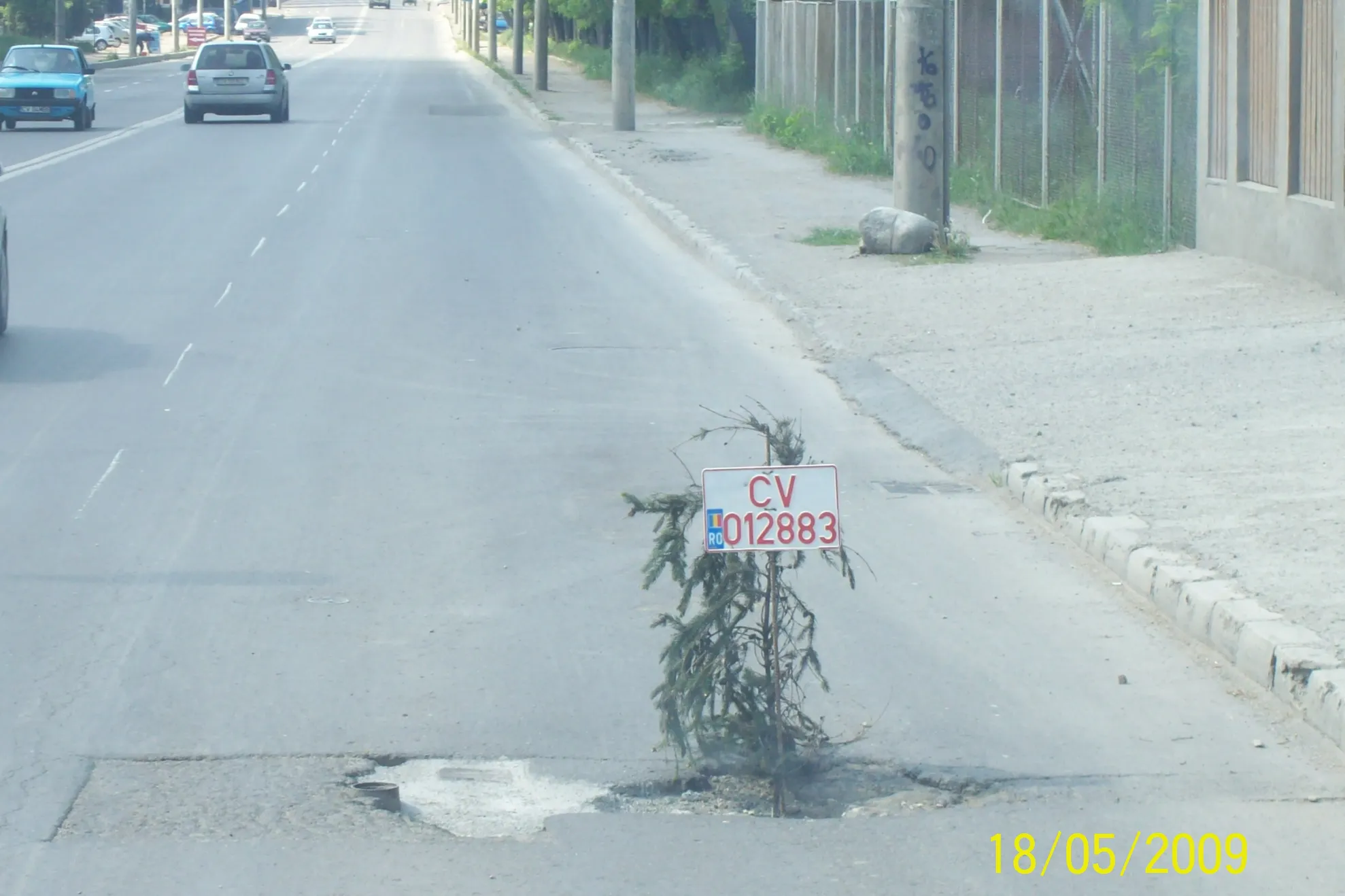 Semnalizarea gropilor în Covasna