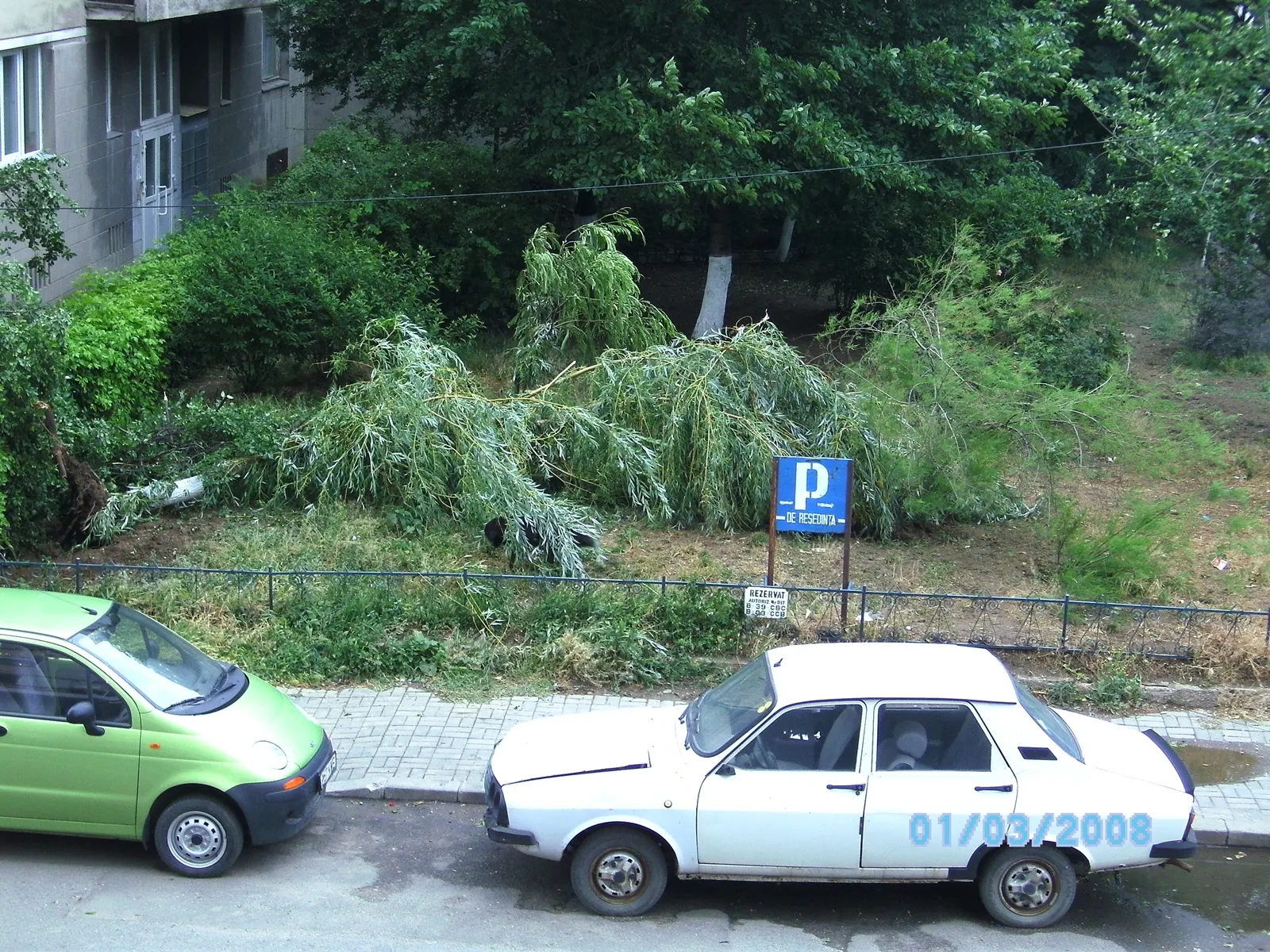 Rezultatele furtunii în sectorul 1