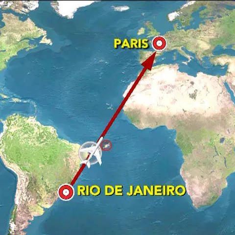 Avionul dispărut în Atlantic a trimis 24 de mesaje automate de anomalie în mai puţin de cinci minute