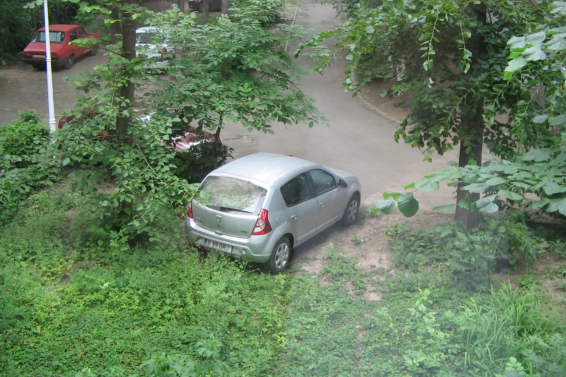 Parcarea pe spaţiul verde
