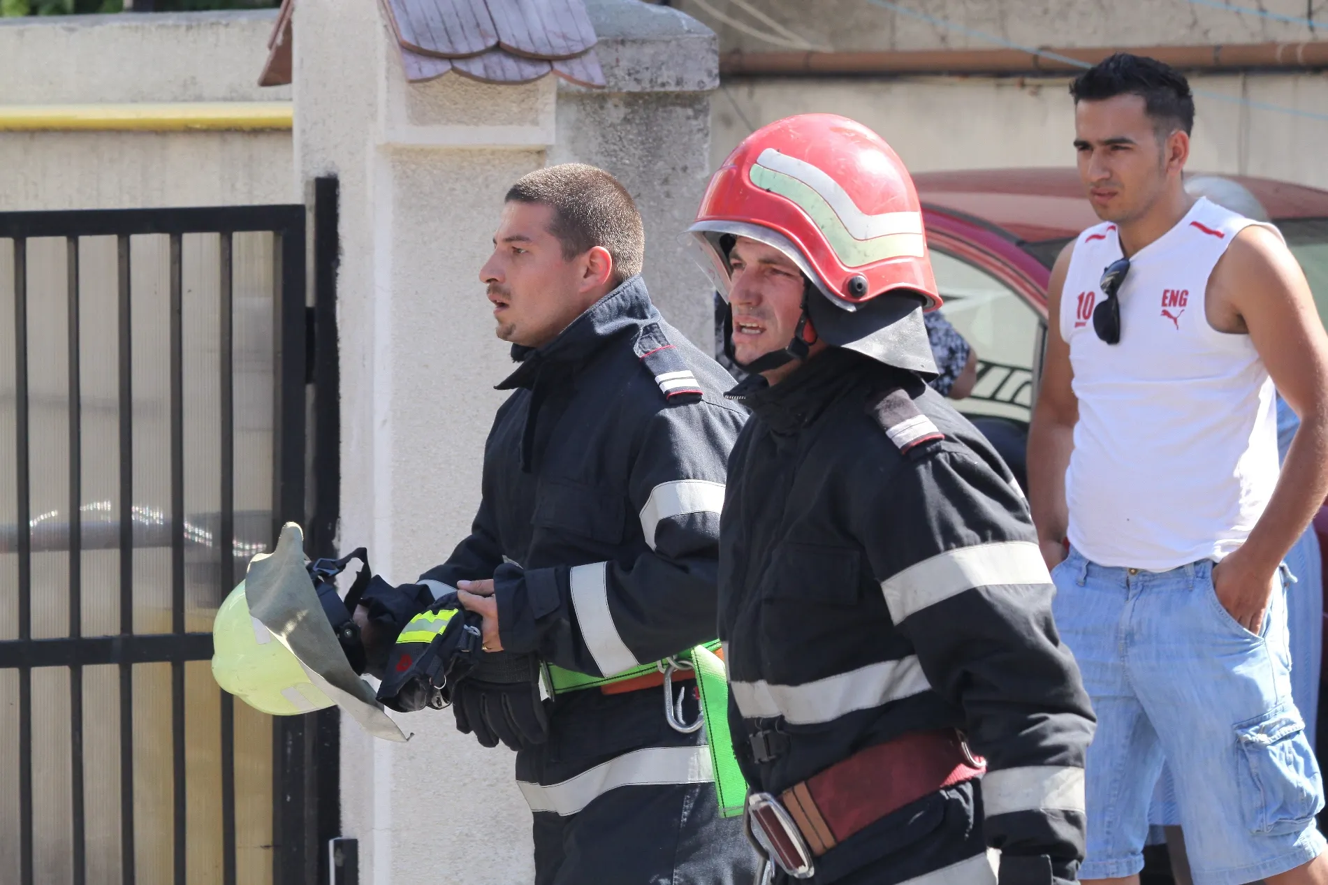 Incendiu în strada Floreasca
