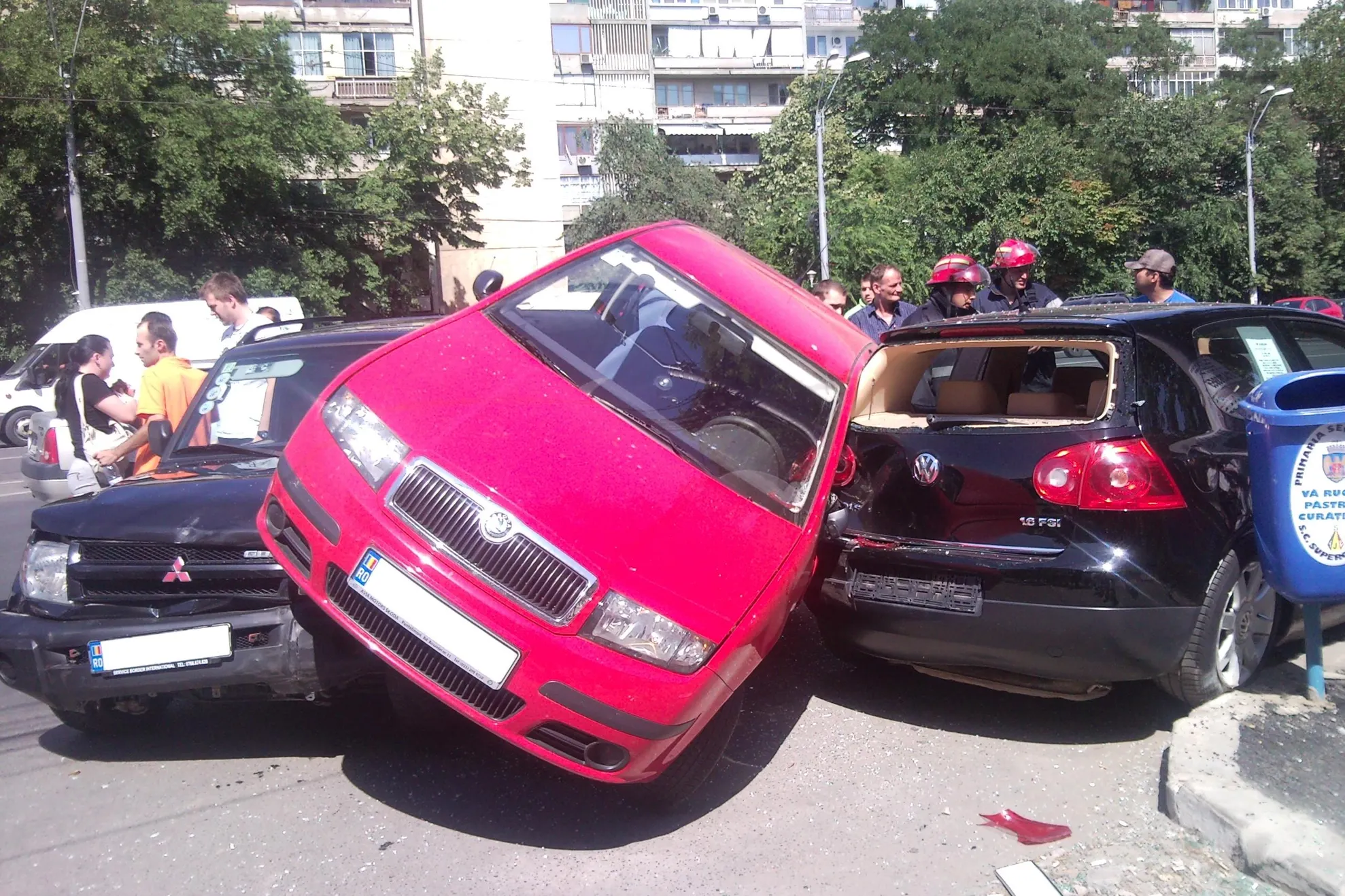 Accident pe bulevardul Iuliu Maniu din Capitală