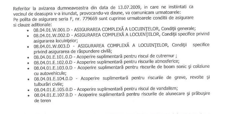 ABSURD: Un apartament la parter din Bucureşti, asigurat împotriva avioanelor supersonice