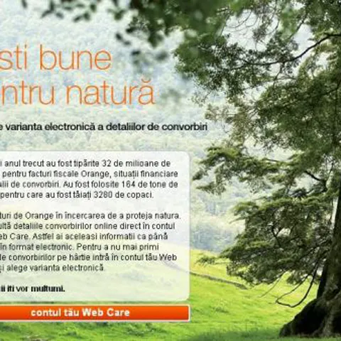 Orange România se pregăteşte să spună adio facturilor pe hârtie