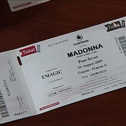 Poţi verifica dacă biletul tău la concertul Madonnei este fals sau nu
