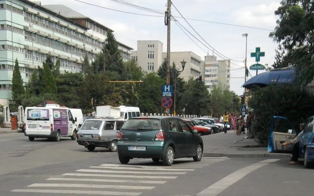 Parcat pe trecerea de pietoni