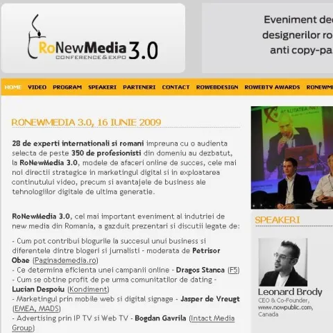 RoWebDesign Awards si RoWebTV Awards premiază cele mai bune execuţii online