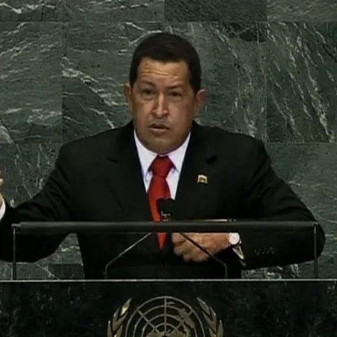 Hugo Chavez a făcut glume pe seama fostului preşedinte american la Adunarea Generală a ONU