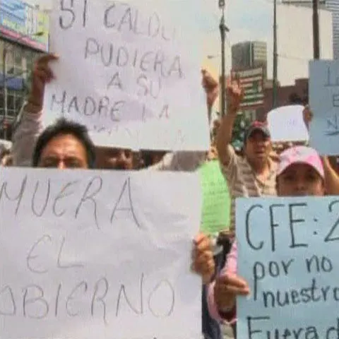Protest în Mexic după anunţul închiderii unei companii de stat
