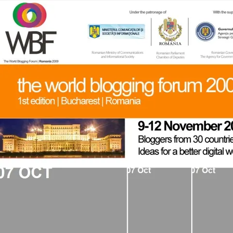 World Blogging Forum 2009 Bucureşti costă 75.000 de lei