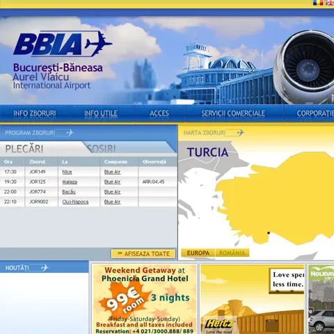 Romania`s airport in Baneasa sees profit hike by 32% in the first eight months, to lei 35.83m