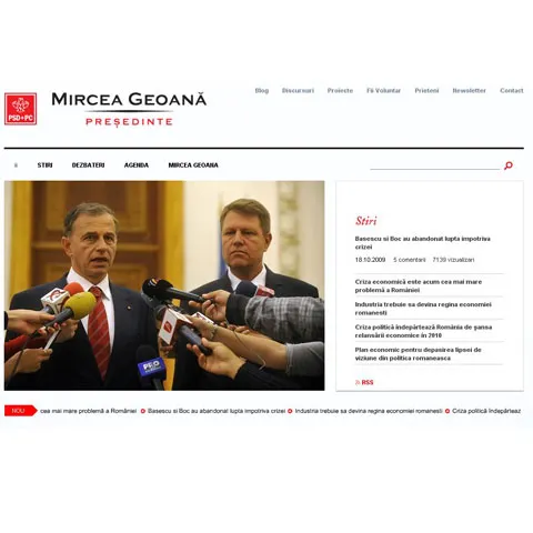 Antonescu susţine că Geoană îl foloseşte pe Johannis pe post de agent electoral