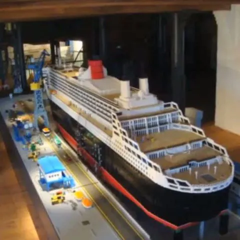 Cel mai mare vapor din piese lego a fost construit în Germania