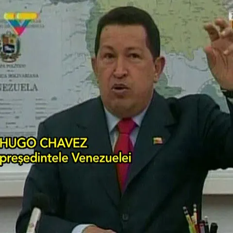 Preşedintele Hugo Chavez le-a cerut venezuelenilor să nu cânte la duş