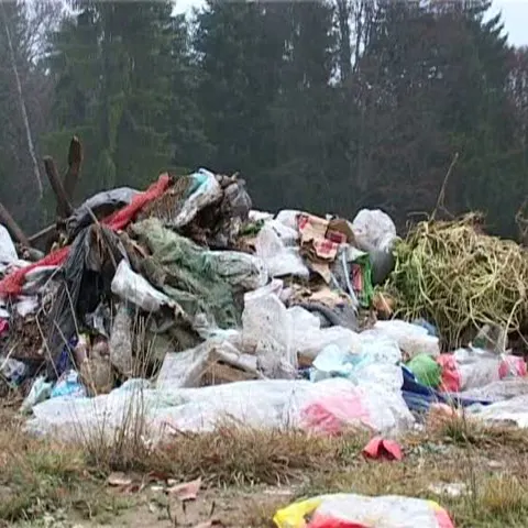În Parcul Natural Defileul Mureşului există o groapă de gunoi ilegală