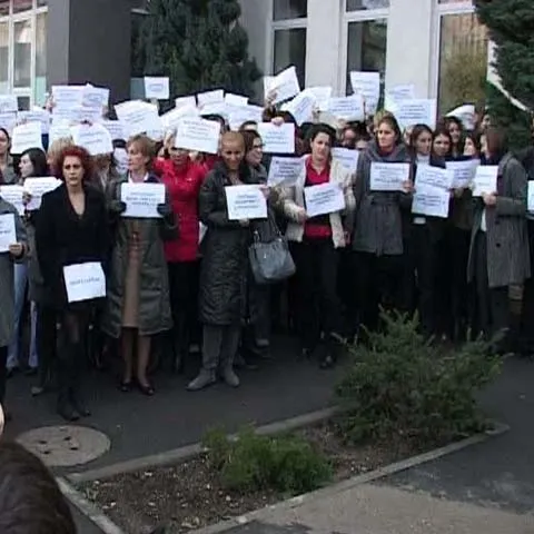 Angajaţii Alcatel din Timişoara au protestat faţă de externalizarea activităţilor
