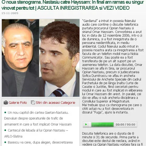 Găetan: Băsescu a fost în Siria în 2008 ca să ascundă adevărul despre fuga lui Hayssam 