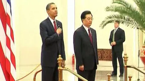 Barack Obama s-a întâlnit la Beijing cu Hu Jintao