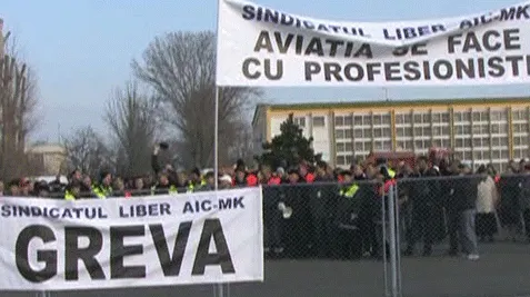Angajaţii Aeroportului Mihail Kogălniceanu au protestat, nemulţumiţi că nu şi-au primit salariile