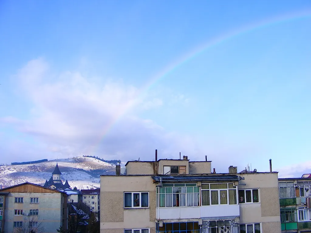 Curcubeu in miez de iarnă