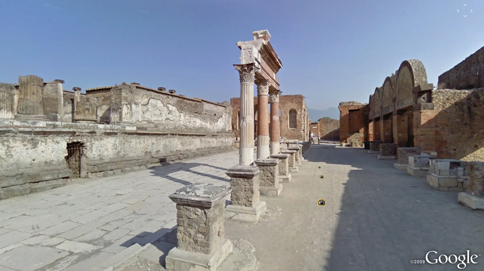 Pompei poate fi vizitat cu Google Street View