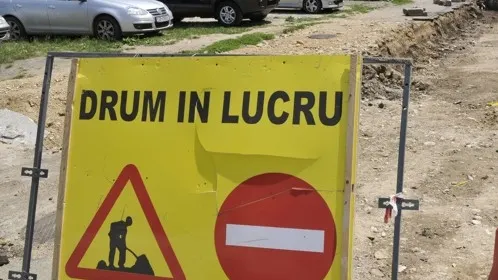 Şantiere întârziate pe două străzi principale din Sibiu