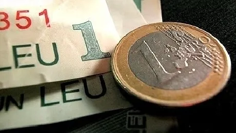 BNR a afişat un curs de 4,20 lei pentru un euro