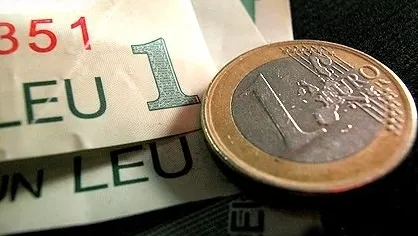 Cursul de referinţă al BNR urcă uşor, la 4,2249 lei/euro