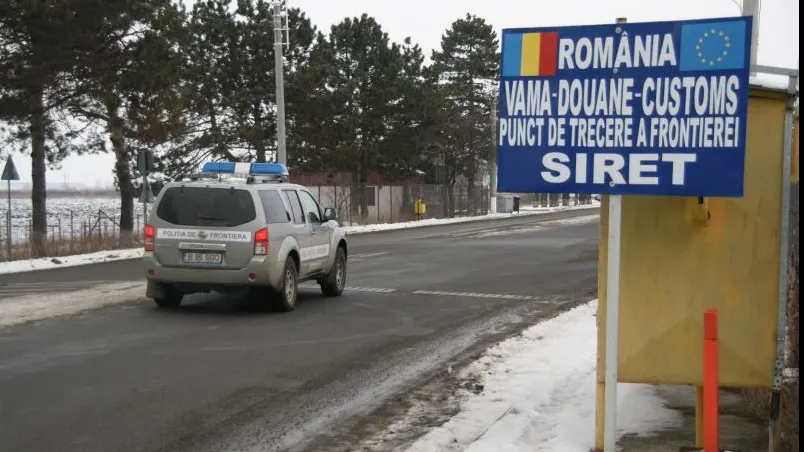 Aglomerație majoră la PTF Siret: zeci de camioane așteaptă să iasă din țară/ Arhivă foto