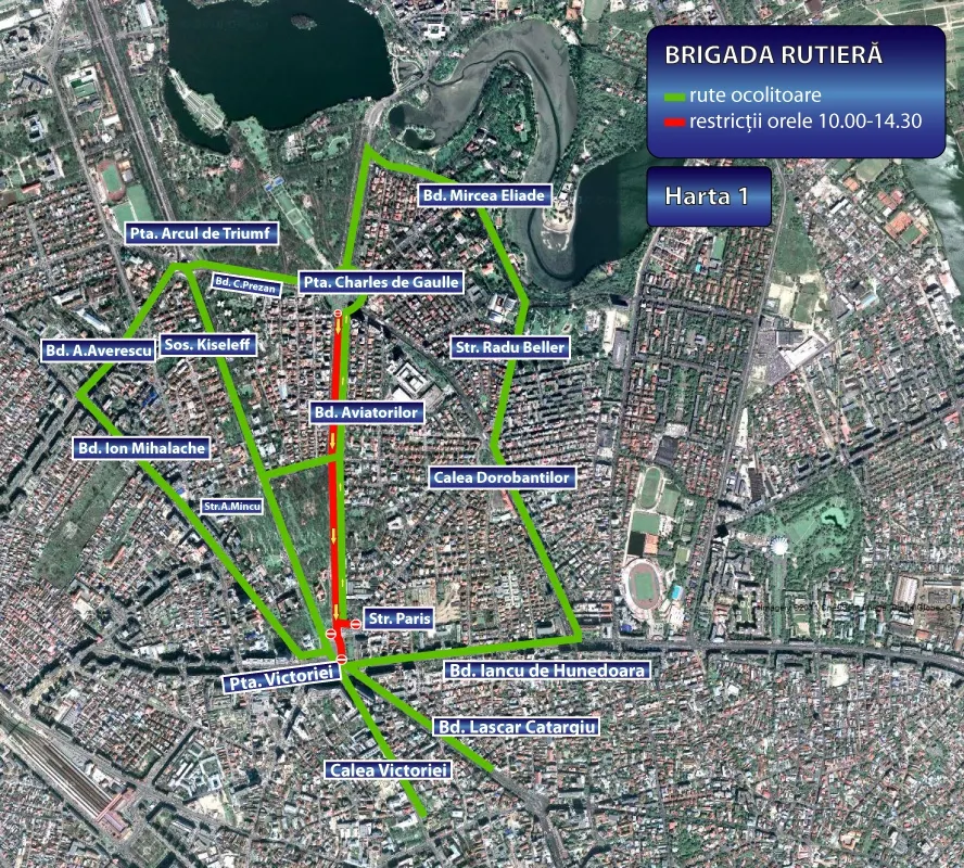 Capitala, paralizată de proteste. Ce artere trebuie să evitați în intervalul 8.30-16.30