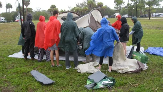 Mai multe case au fost distruse din cauza unei furtuni
