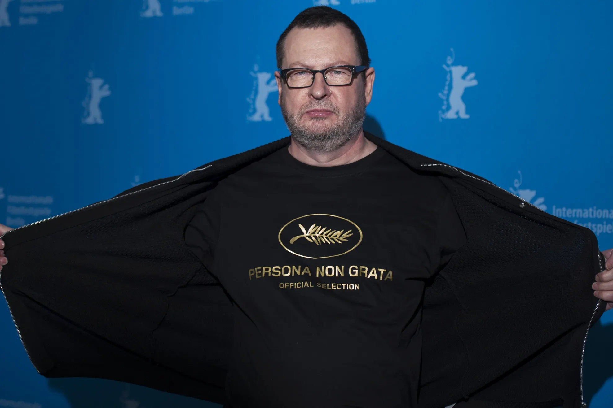 LARS VON TRIER, apariţie bizară la Berlin