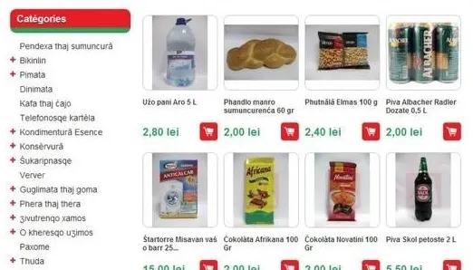 Primul magazin online în LIMBA ROMILOR. Iată cum au fost traduse categoriile de pe site
