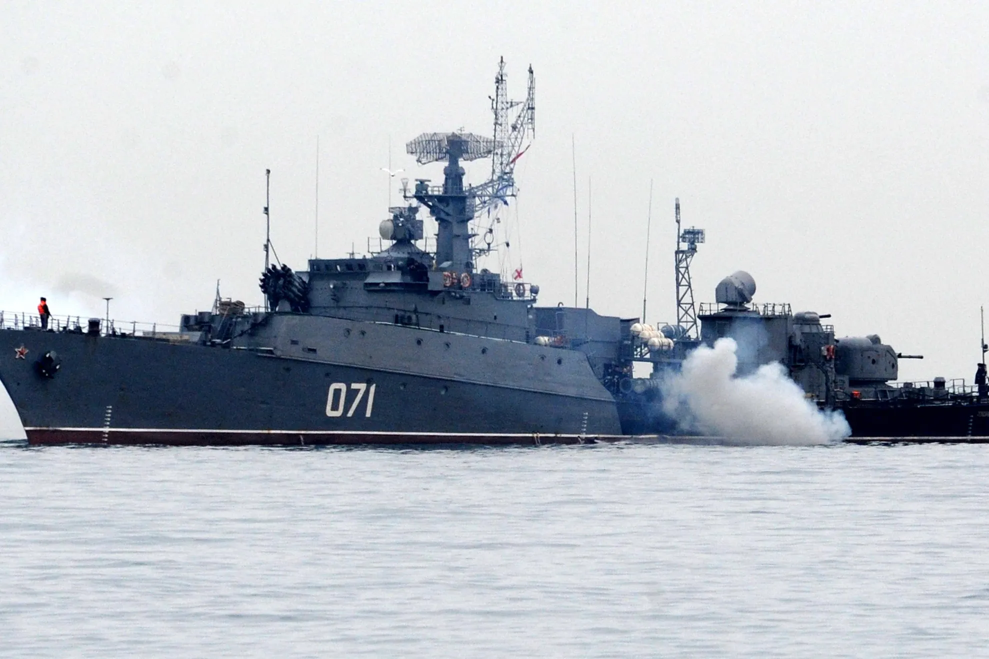 Navele ruseşti, în golful Sevastopol